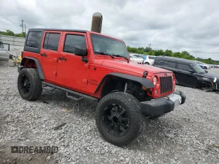 2015 Jeep Wrangler Unlimited Sport with VIN 1C4BJWDG6FL568082, listed as a Copart auction lot 58242945 with 114,637 mi miles and Salvage title. Bid and sale history available at DreamBid. Image 4.