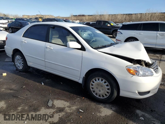 2003 Toyota Corolla CE with VIN 1NXBR32EX3Z057713, listed as a Copart auction lot 85710344 with 188,478 mi miles and Salvage Title. Bid and sale history available at DreamBid. Image 4.