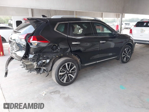 2019 Nissan Rogue SV with VIN 5N1AT2MTXKC809627, listed as a IAAI auction lot 40705533 with 28,463 mi miles and . Bid and sale history available at DreamBid. Image 4.