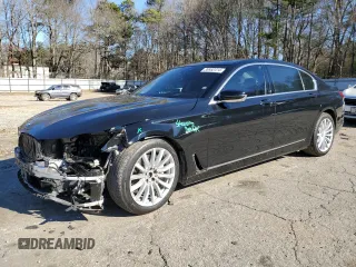 2017 BMW 7 Series 740i xDrive with VIN WBA7E4C5XHGU99338, listed as a Copart auction lot 39952414 with 51,938 mi miles. Bid and sale history available at carsss.com. Image 1.