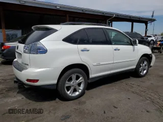 2008 Lexus RX 400h with VIN JTJHW31U282857051, listed as a Copart auction lot 52996275 with 178,118 mi miles and Salvage Title. Bid and sale history available at DreamBid. Image 3.
