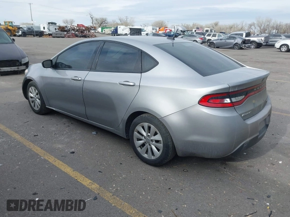 2014 Dodge Dart Aero with VIN 1C3CDFDH0ED693029, listed as a IAAI auction lot 41491784 with 206,513 mi miles and . Bid and sale history available at carsss.com. Image 3.