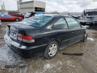 2000 Honda Civic EX with VIN 1HGEJ8246YL105316, listed as a Copart auction lot 47733575 with 233,688 mi miles and Salvage Title. Bid and sale history available at carsss.com. Image 3.