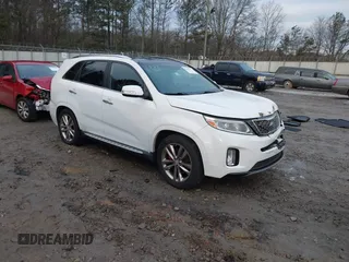 2014 Kia Sorento SX with VIN 5XYKW4A70EG451120, listed as a IAAI auction lot 41309727 with 106,262 mi miles. Bid and sale history available at carsss.com. Image 1.