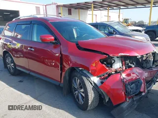 2018 Nissan Pathfinder SL with VIN 5N1DR2MN4JC663009, listed as a IAAI auction lot 42510610 with 109,464 mi miles and . Bid and sale history available at DreamBid. Image 1.