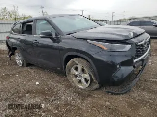2023 Toyota Highlander Hybrid LE with VIN 5TDBBRCH5PS586128, listed as a Copart auction lot 55253445 with 28,362 mi miles and Salvage title. Bid and sale history available at DreamBid. Image 4.