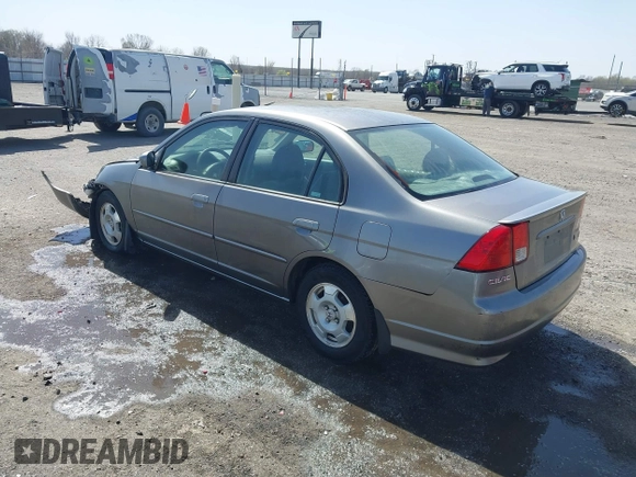 2004 Honda Civic with VIN JHMES96674S020013, listed as a IAAI auction lot 41827411 with 118,601 mi miles. Bid and sale history available at carsss.com. Image 3.