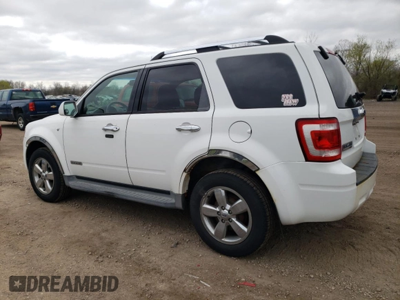2008 Ford Escape Limited with VIN 1FMCU941X8KD22990, listed as a Copart auction lot 53349665 with 199,917 mi miles and Salvage Title. Bid and sale history available at carsss.com. Image 2.