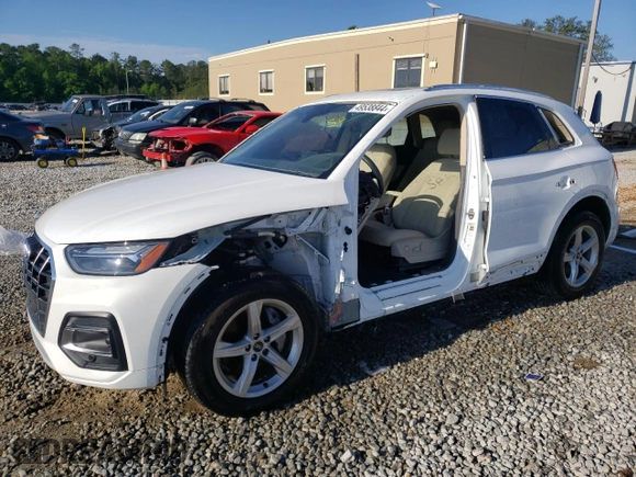 2021 Audi Q5 with VIN WA1AABFY4M2113383, listed as a Copart auction lot 49538844 with 19,462 mi miles and . Bid and sale history available at DreamBid. Image 1.