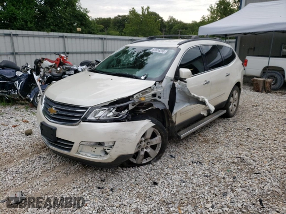 2014 Chevrolet Traverse LTZ with VIN 1GNKRJKD3EJ181480, listed as a Copart auction lot 57624754 with 138,133 mi miles and Non Repairable. Bid and sale history available at DreamBid. Image 1.