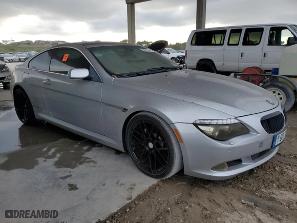 2008 BMW 6 Series 650i with VIN WBAEA53518CV85105, listed as a Copart auction lot 80795014 with 0 mi miles and Clean Title. Bid and sale history available at carsss.com. Image 4.