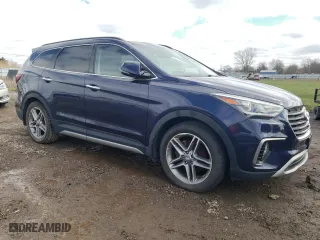 2017 Hyundai Santa Fe SE Ultimate with VIN KM8SR4HF9HU256488, listed as a Copart auction lot 51185945 with NaN miles and Clean Title. Bid and sale history available at carsss.com. Image 4.