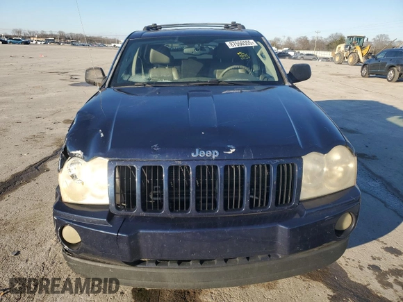 2006 Jeep Grand Cherokee Laredo with VIN 1J4HS48N26C149080, listed as a Copart auction lot 87550555 with 245,001 mi miles and Salvage Title. Bid and sale history available at carsss.com. Image 5.