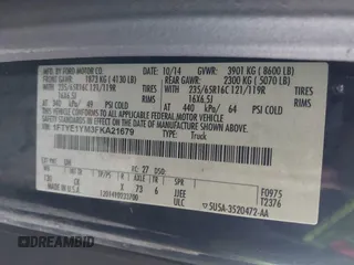 2015 Ford Transit Cargo with VIN 1FTYE1YM3FKA21679, listed as a IAAI auction lot 41900709 with 179,757 mi miles. Bid and sale history available at carsss.com. Image 9.