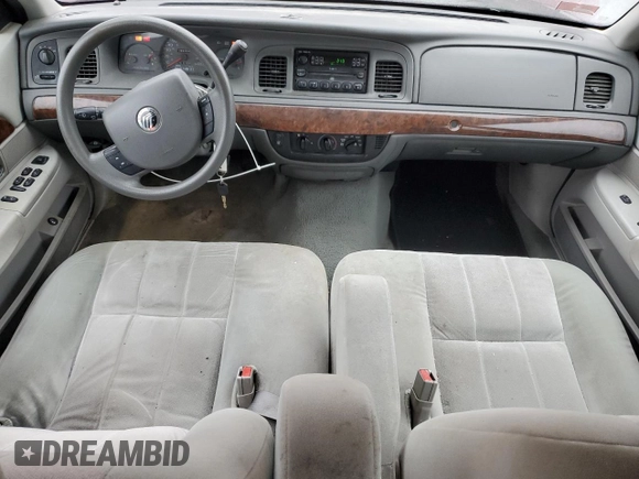 2005 Mercury Grand Marquis GS with VIN 2MEFM74W05X604628, listed as a Copart auction lot 51332335 with 165,224 mi miles and Salvage Title. Bid and sale history available at DreamBid. Image 8.