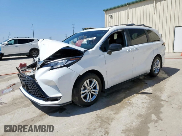 2023 Toyota Sienna XSE with VIN 5TDXSKFC2PS077885, listed as a Copart auction lot 49737895 with 56,881 mi miles and Salvage Title. Bid and sale history available at carsss.com. Image 1.