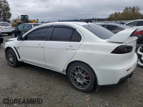 2010 Mitsubishi Lancer Evolution SE with VIN JA32W6FV3AU034052, listed as a Copart auction lot 72463644 with 44,517 mi miles and Salvage Title. Bid and sale history available at carsss.com. Image 2.