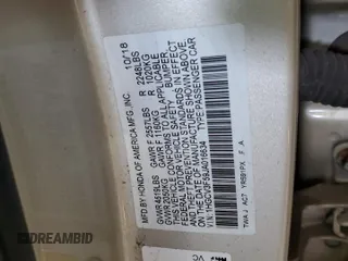 2018 Honda Accord EX-L with VIN 1HGCV3F59JA016634, listed as a Copart auction lot 59343915 with 136,338 mi miles and Clean title. Bid and sale history available at DreamBid. Image 12.