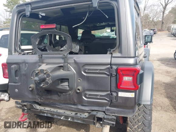2020 Jeep Wrangler Unlimited Rubicon z VIN 1C4HJXFN8LW176002, wystawiony jako IAAI lot #41662158 z przebiegiem 55 924 mil mil oraz . Historia ofert i sprzedaży dostępna na DreamBid. Obrazek 6.