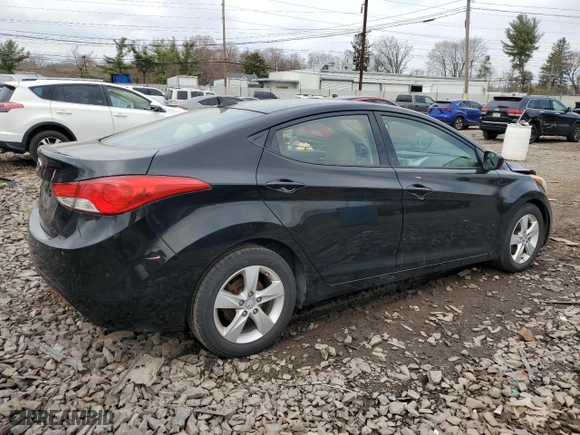 2013 Hyundai Elantra Limited PZEV with VIN 5NPDH4AEXDH231668, listed as a Copart auction lot 49846145 with 139,328 mi miles and Salvage Title. Bid and sale history available at carsss.com. Image 3.