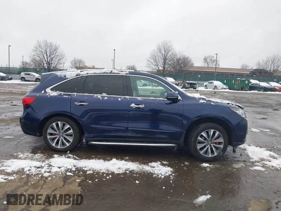 2014 Acura MDX Tech Pkg with VIN 5FRYD4H44EB048825, listed as a IAAI auction lot 41547038 with 92,592 mi miles. Bid and sale history available at carsss.com. Image 13.