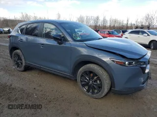 2023 Mazda CX-5 S Carbon Edition with VIN JM3KFBCM6P0223680, listed as a Copart auction lot 48128735 with 21,499 mi miles and Salvage Title. Bid and sale history available at carsss.com. Image 4.
