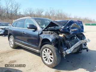 2015 Audi Q5 Premium with VIN WA1CFAFP6FA129539, listed as a IAAI auction lot 41378948 with 207,889 mi miles. Bid and sale history available at carsss.com. Image 1.