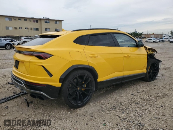 2020 Lamborghini Urus z VIN ZPBUA1ZL5LLA07121, wystawiony jako Copart lot #71397704 z przebiegiem 36 313 mil mil oraz Szkody całkowita. Historia ofert i sprzedaży dostępna na DreamBid. Obrazek 3.