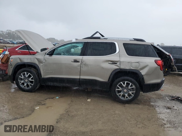 2022 GMC Acadia SLT with VIN 1GKKNML46NZ163078, listed as a Copart auction lot 39393714 with 16,535 mi miles and Salvage Title. Bid and sale history available at carsss.com. Image 2.