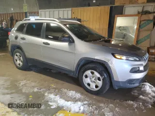 2017 Jeep Cherokee Sport with VIN 1C4PJMAB7HW563669, listed as a Copart auction lot 88067945 with 146,181 mi miles and Clean Title. Bid and sale history available at carsss.com. Image 4.