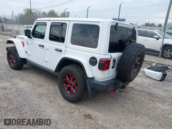 2021 Jeep Wrangler Unlimited Rubicon z VIN 1C4HJXFG1MW577829, wystawiony jako IAAI lot #41997002 z przebiegiem 26 443 mil mil oraz . Historia ofert i sprzedaży dostępna na DreamBid. Obrazek 3.
