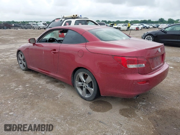 2011 Lexus IS 250 C with VIN JTHFF2C26B2514815, listed as a IAAI auction lot 42465891 with 186,673 mi miles and . Bid and sale history available at DreamBid. Image 3.