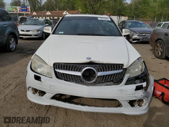 2008 Mercedes-Benz C 300 Sport with VIN WDDGF81X08F119804, listed as a Copart auction lot 53625085 with 176,017 mi miles and Salvage Title. Bid and sale history available at carsss.com. Image 5.