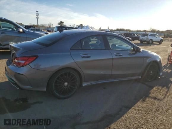 2017 Mercedes-Benz CLA 250 with VIN WDDSJ4GB1HN434615, listed as a Copart auction lot 43185044 with 139,654 mi miles and . Bid and sale history available at DreamBid. Image 3.