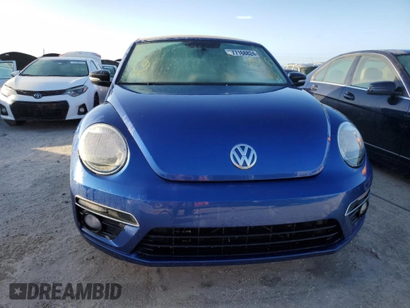 2013 Volkswagen Beetle with VIN 3VW7S7AT9DM828803, listed as a Copart auction lot 77168824 with Not Provided miles and Non Repairable. Bid and sale history available at DreamBid. Image 5.
