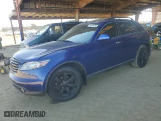 2005 Infiniti FX35 with VIN JNRAS08W65X220619, listed as a Copart auction lot 50396215 with 180,332 mi miles and Salvage Title. Bid and sale history available at carsss.com. Image 1.