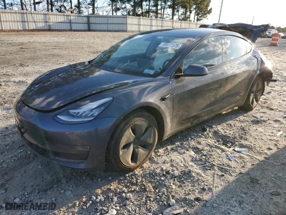 2019 Tesla Model 3 Long Range with VIN 5YJ3E1EB5KF195256, listed as a Copart auction lot 89077375 with 55,719 mi miles and Salvage Title. Bid and sale history available at carsss.com. Image 1.