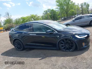 2019 Tesla Model X 75D with VIN 5YJXCBE21KF180203, listed as a IAAI auction lot 42190255 with 114,294 mi miles and . Bid and sale history available at carsss.com. Image 13.