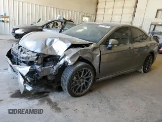2025 Toyota Camry LE with VIN 4T1DAACKXSU556793, listed as a Copart auction lot 50574875 with 5,908 mi miles and Salvage Title. Bid and sale history available at carsss.com. Image 1.