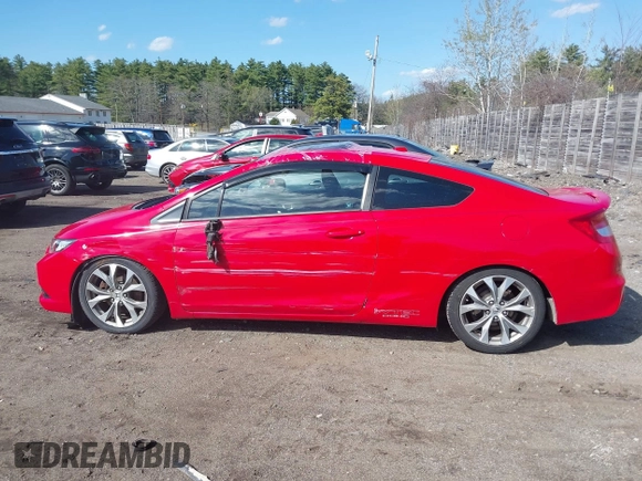 2012 Honda Civic Cpe Si with VIN 2HGFG4A50CH702019, listed as a IAAI auction lot 42060231 with 80,172 mi miles. Bid and sale history available at carsss.com. Image 14.