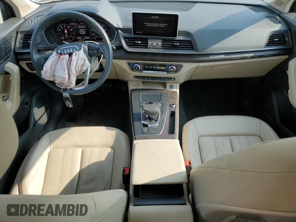 2018 Audi Q5 Prestige with VIN WA1CNAFY4J2023458, listed as a Copart auction lot 59490725 with 33,715 mi miles and Salvage title. Bid and sale history available at DreamBid. Image 8.