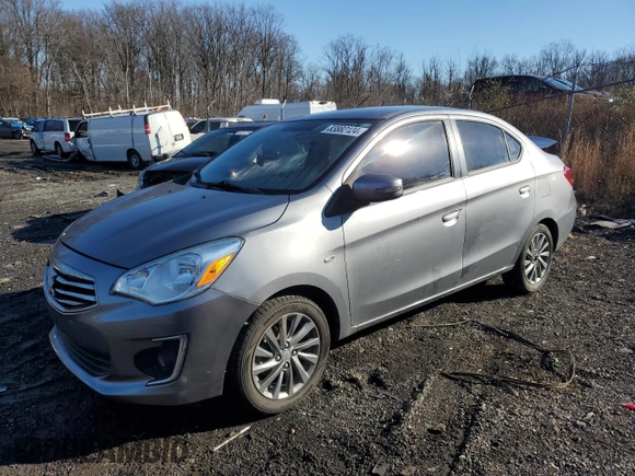 2018 Mitsubishi Mirage G4 SE with VIN ML32F4FJ9JHF10676, listed as a Copart auction lot 83882124 with 80,112 mi miles and Salvage Title. Bid and sale history available at carsss.com. Image 1.