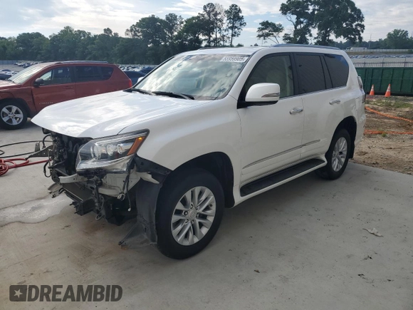 2017 Lexus GX 460 z VIN JTJBM7FX4H5162638, wystawiony jako Copart lot #55959905 z przebiegiem 147 601 mil mil oraz Szkoda całkowita • Salvage title. Historia ofert i sprzedaży dostępna na DreamBid. Obrazek 1.