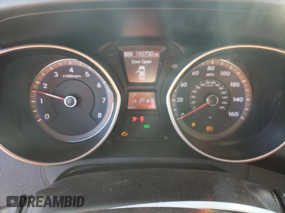 2013 Hyundai Elantra GT with VIN KMHD35LE0DU145790, listed as a Copart auction lot 80953214 with 190,730 mi miles and Salvage Title. Bid and sale history available at carsss.com. Image 9.