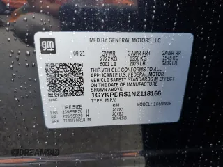 2022 Cadillac XT6 Premium Luxury with VIN 1GYKPDRS1NZ118166, listed as a Copart auction lot 67482984 with 24,980 mi miles and Salvage Title. Bid and sale history available at carsss.com. Image 13.