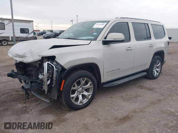 2022 Jeep Wagoneer Series II with VIN 1C4SJVBT5NS142754, listed as a IAAI auction lot 41423008 with 82,611 mi miles and . Bid and sale history available at DreamBid. Image 2.