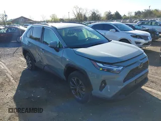 2023 Toyota RAV4 Hybrid XLE Premium with VIN JTMB6RFV3PD116696, listed as a IAAI auction lot 42044933 with 18,553 mi miles. Bid and sale history available at carsss.com. Image 1.