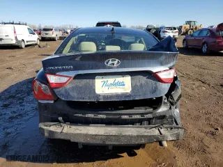 2012 Hyundai Sonata GLS PZEV with VIN 5NPEB4AC5CH455160, listed as a Copart auction lot 46829815 with 0 mi miles and Salvage Title. Bid and sale history available at carsss.com. Image 6.