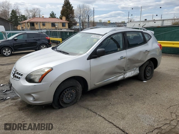 2015 Nissan Rogue S with VIN JN8AS5MV3FW761889, listed as a Copart auction lot 52535885 with 161,734 mi miles and Salvage Title. Bid and sale history available at DreamBid. Image 1.