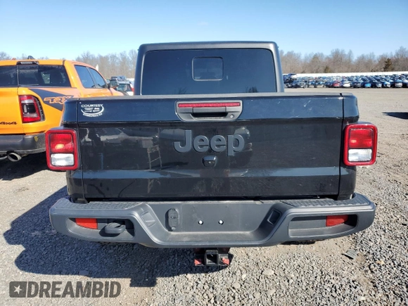 2022 Jeep Gladiator Sport S with VIN 1C6JJTAG0NL122806, listed as a Copart auction lot 50346845 with 24,182 mi miles and Clean title. Bid and sale history available at DreamBid. Image 6.